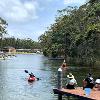 Kayaking off jetty